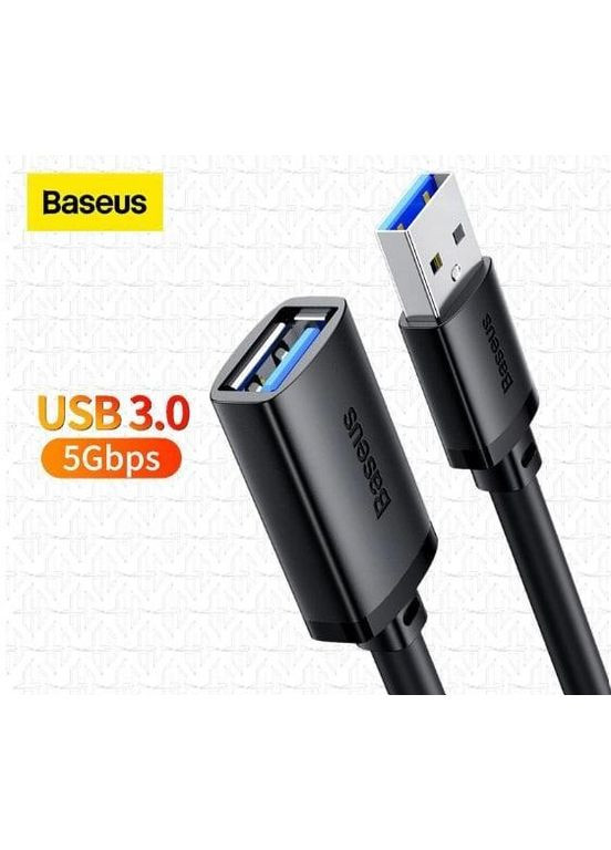 Подовжувач спідницьадаптер мама - тато Кабель AirJoy Series USB (male) to USB (female) 50 см Baseus (293345776)