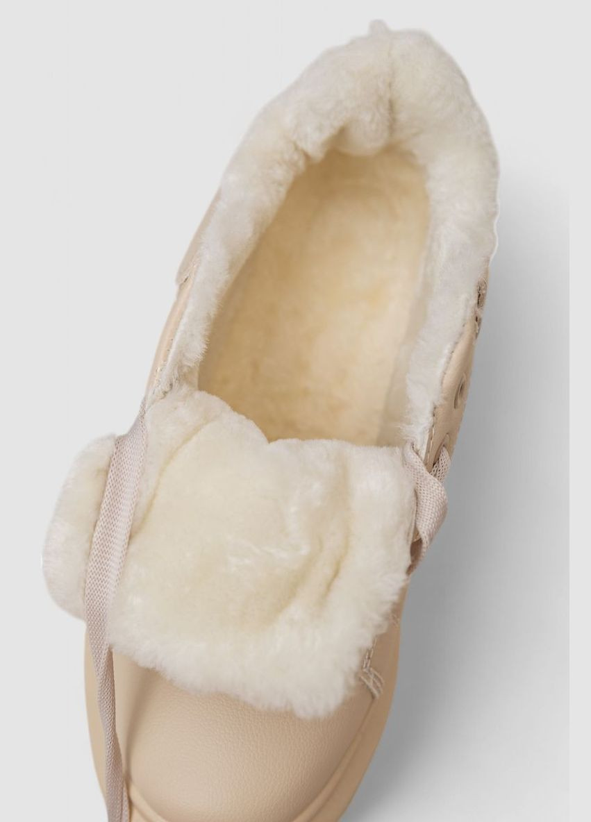 Кроссовки женские зимние на меху Ager 248RA2256 бежевые демисезоны (339597238)