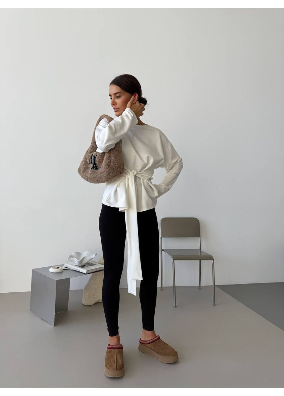 Білий жіночий світшот FINO Mode без декору (369153092)