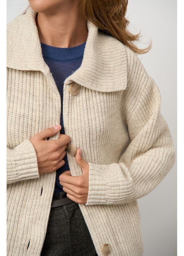 Бежевый демисезонный кардиган Triko Bakh