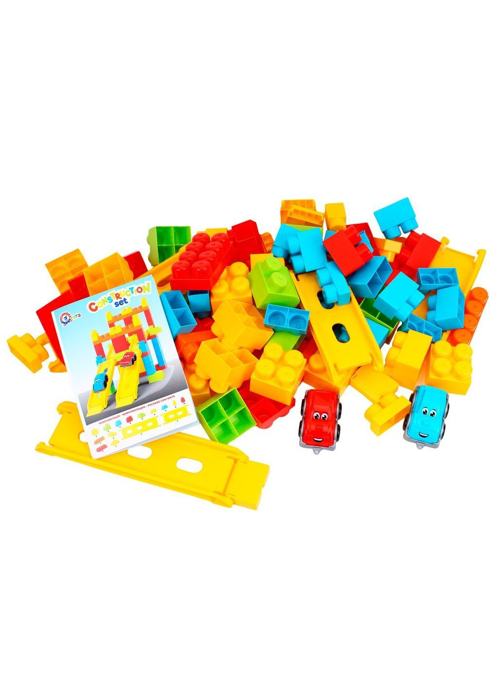 Дитячий конструктор на 90 великих деталей в подарунковій коробці Комбінований (41950493812) ТехноК (372444924)