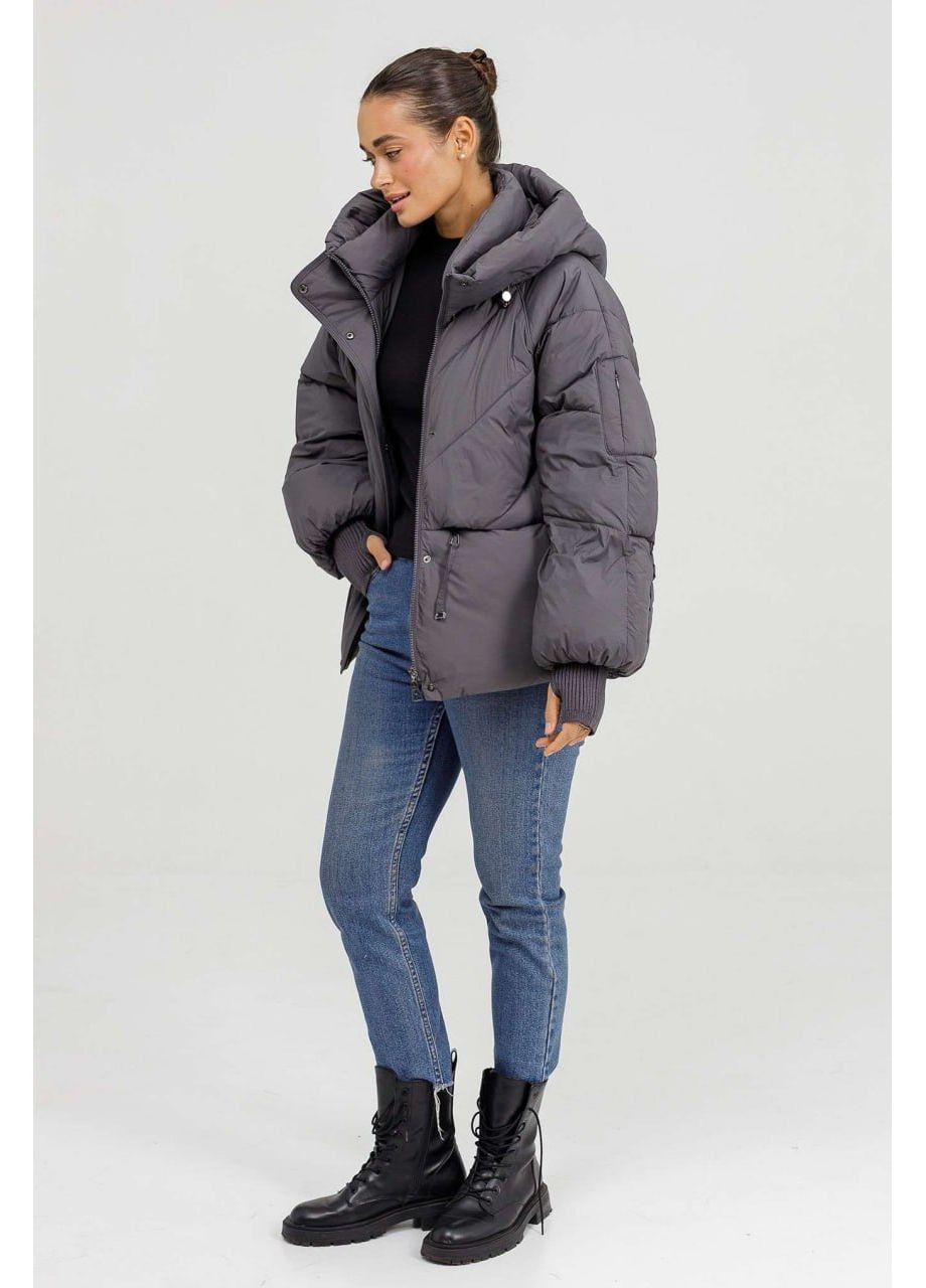 Серый зимний Пуховик аляска Snow Owl