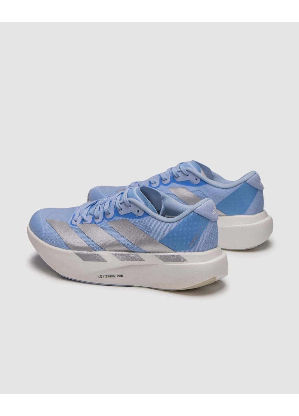 Серые демисезонные кроссовки мужские adidas adizero evo sl glow blue/silver metallic адидас адизеро серые No Brand