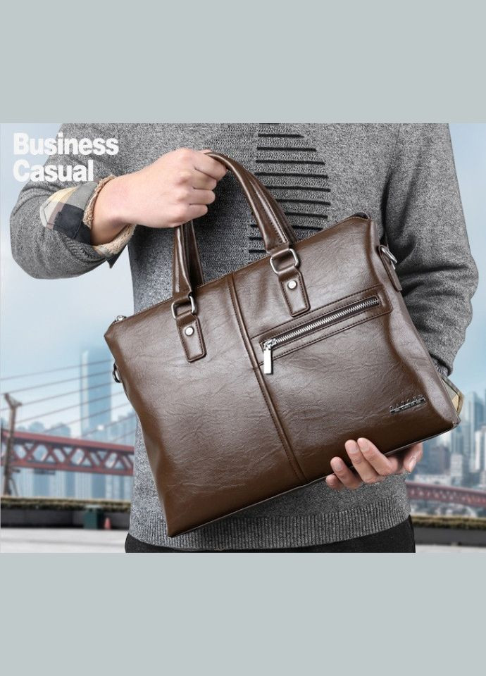 Мужской бизнес портфель для документов А4 мужская сумка для ноутбука Светло-коричневый(BRT) Brettani (336552277)