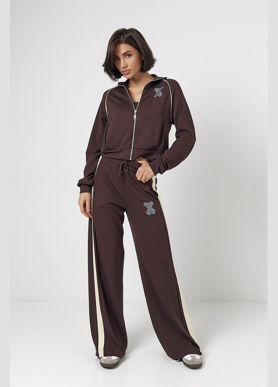 Спортивный костюм с мишкой из термостразов Lurex (317618578)