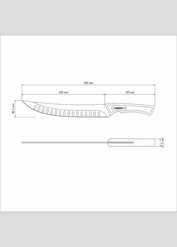 Нож для мяса Churrasco Black, 253 мм Tramontina (372613499)