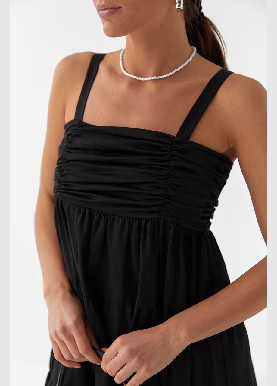 Сарафан міді з драпіруванням на полочці Liton (296909074)