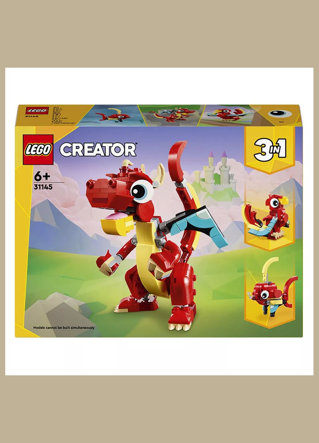 Конструктор Creator 3в1 Червоний Дракон (31145) Lego (333252216)