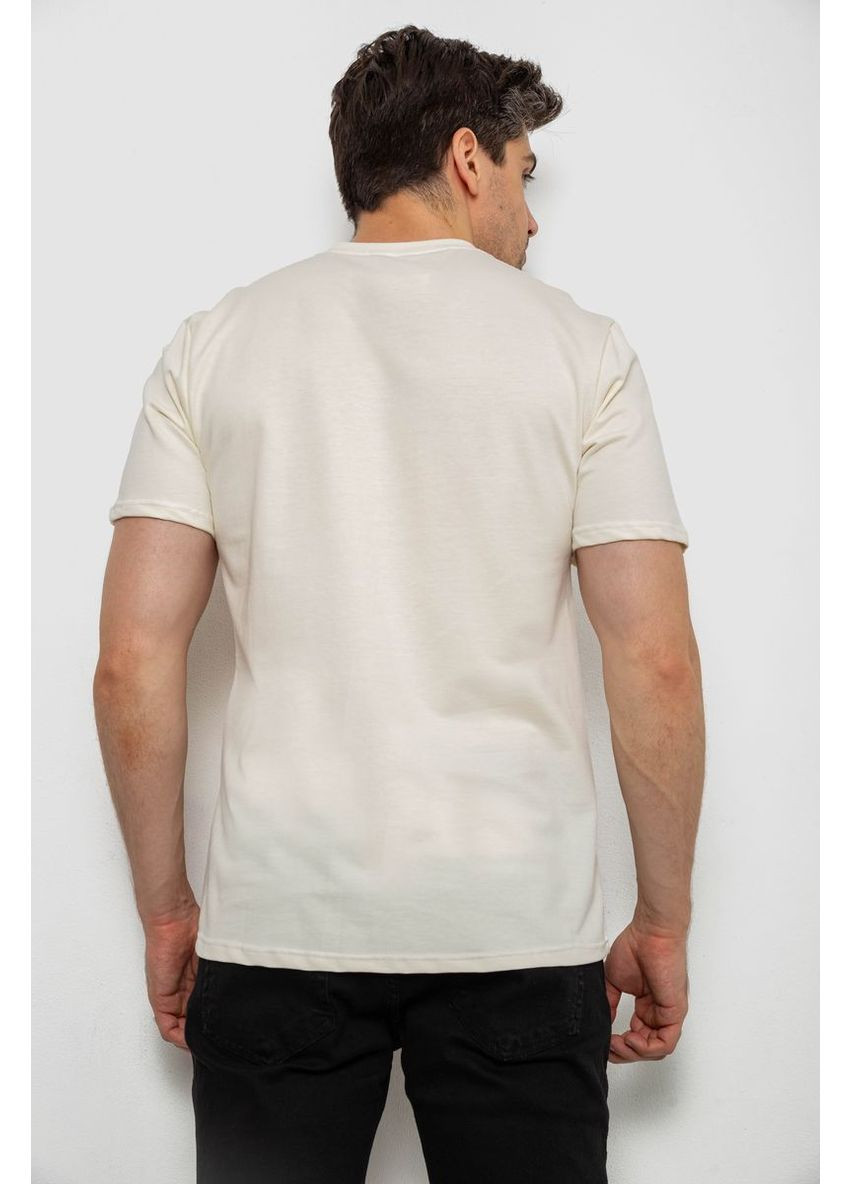 Кремова футболка чоловіча однотонна Annabelle 238R155