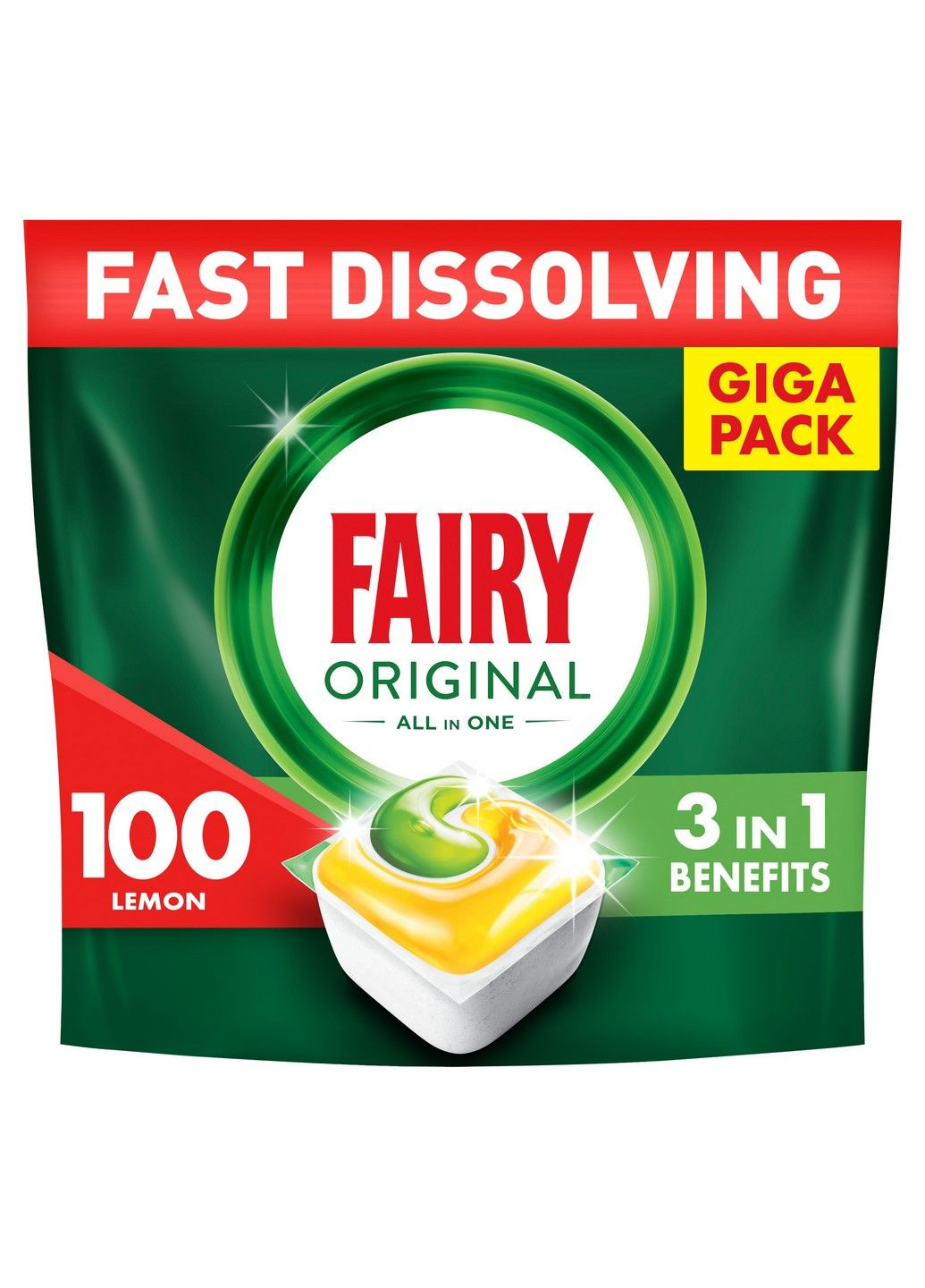 Капсулы для посудомоечных машин Original Все-в-1 100 шт Fairy (304485198)