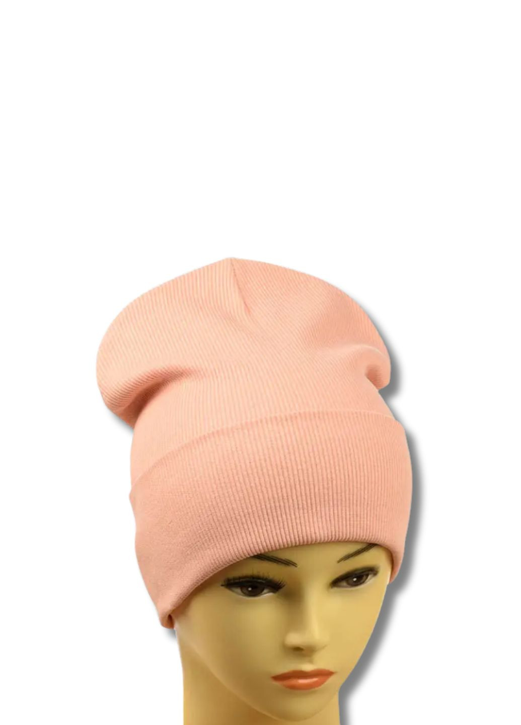 Молодіжна двошарова шапка біні - Рубчик No Brand Шапка біні Рубчик (339768287)