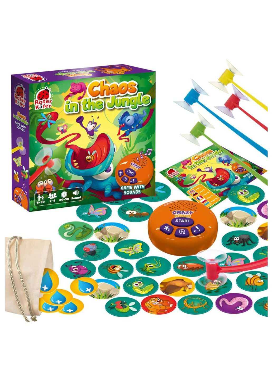 Игра настольная со звуковым модулем "Хаос в джунглях" RK1220-01 Roter Kafer (329297744)