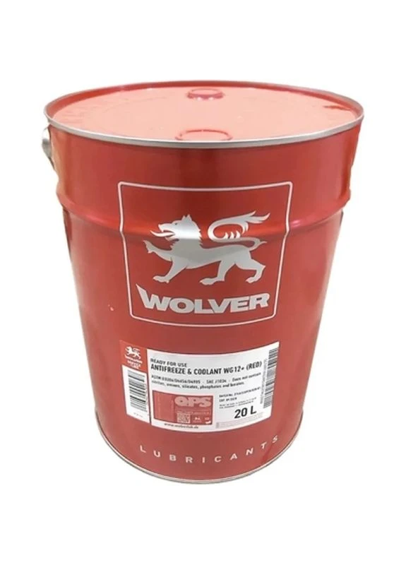 Антифриз Antifreeze & Coolant WG12+ Ready for use черв. 20л (4260360942648) Wolver (399019749)