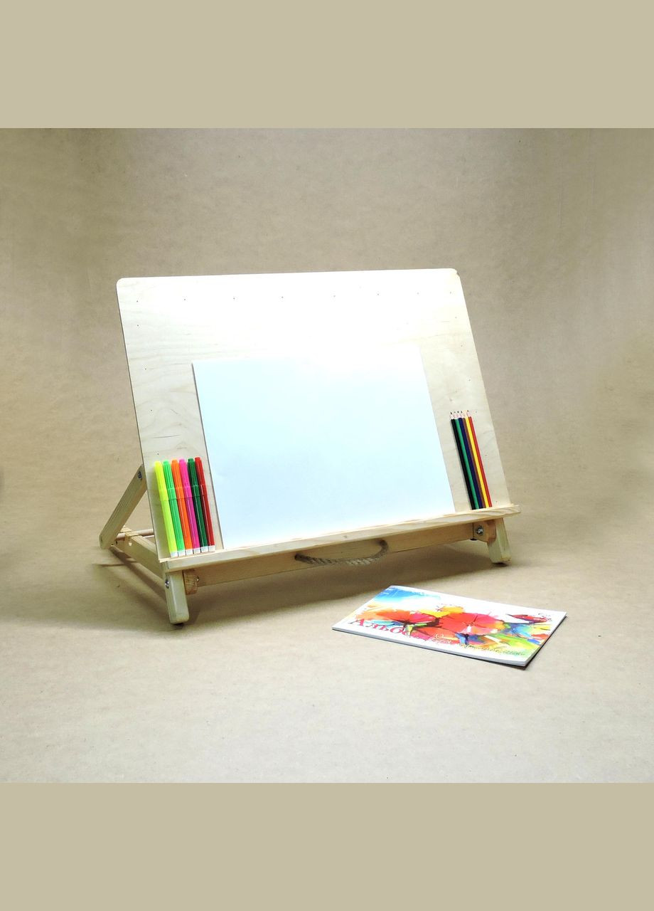 Мольберт з дерева Пікассо А2 настільний розкладний (МЛБ-000201) No Brand (328909948)