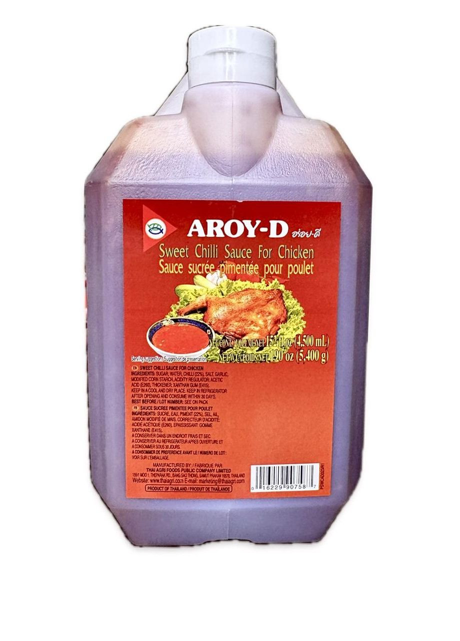 Соус остро-сладкий канистра 4.5 л 4500мл/5400г Aroy-D (324260264)