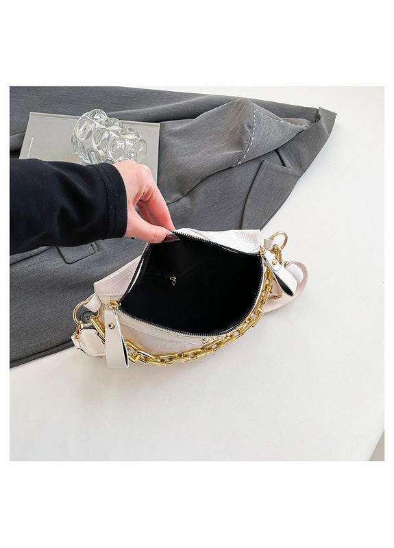 Жіноча класична сумка 6079 через плече рептилія No Brand (344446838)