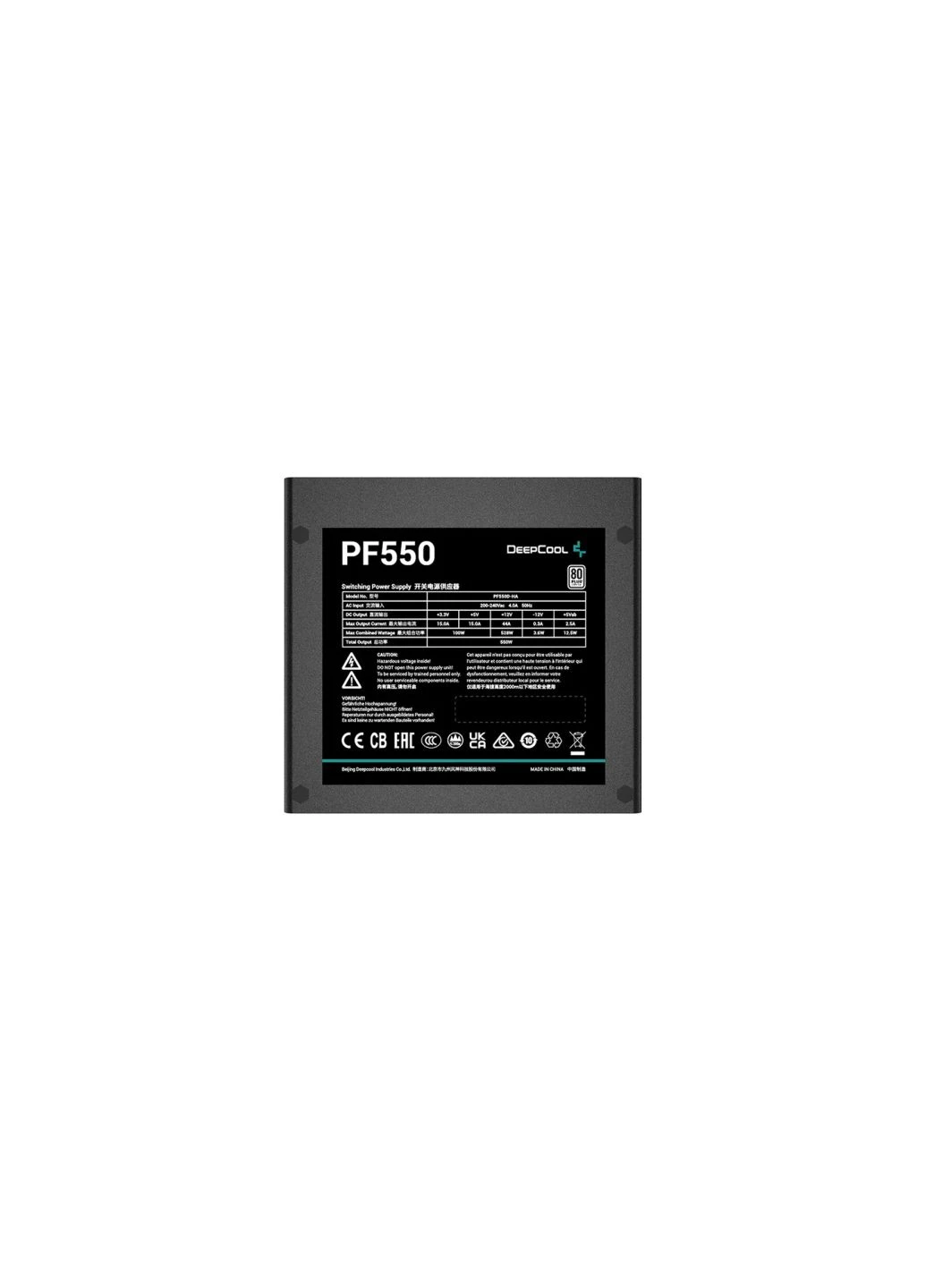 Блок питания (RPF550D-HA0B-EU) DeepCool 550W PF550 (275100990)