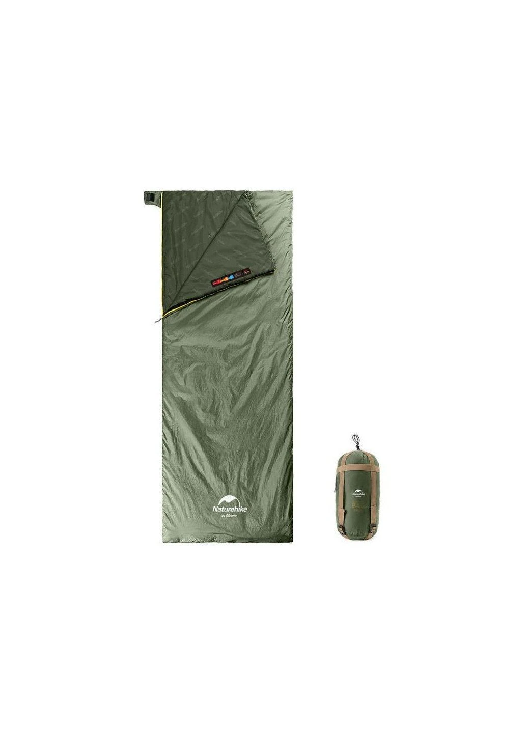 Спальный мешок Summer сверхлегкий LW180 NH21MSD09 R M Light Green (ek36025) Naturehike Summer надлегкий LW180 NH21MSD09 R (15C) M Light G (392399629)