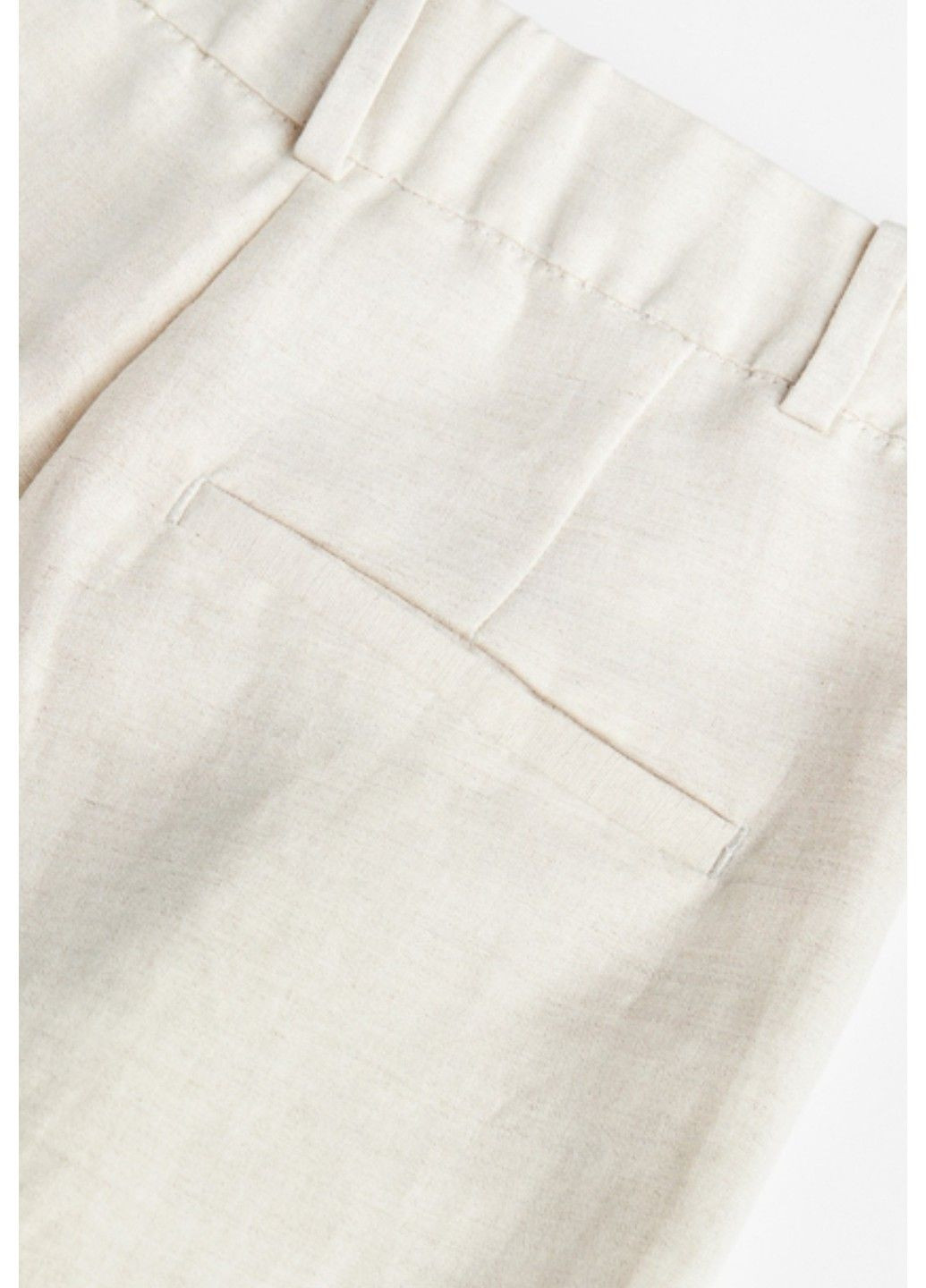 Жіночі звужені штани з лляної суміші Н&М (57026) XS Світло-бежеві H&M (292674281)