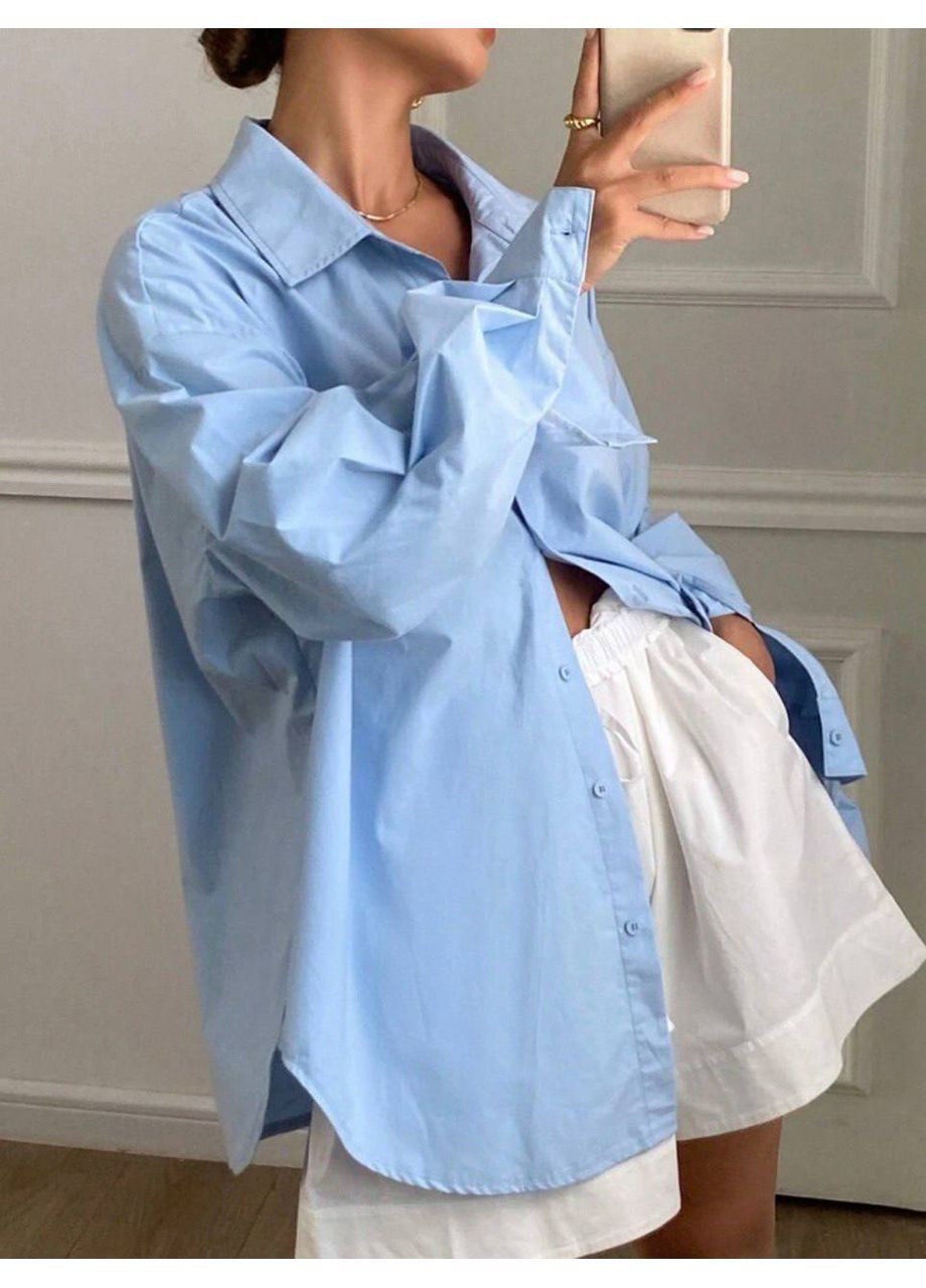 Стильна сорочка з декоративною спинкою No Brand (363829188)