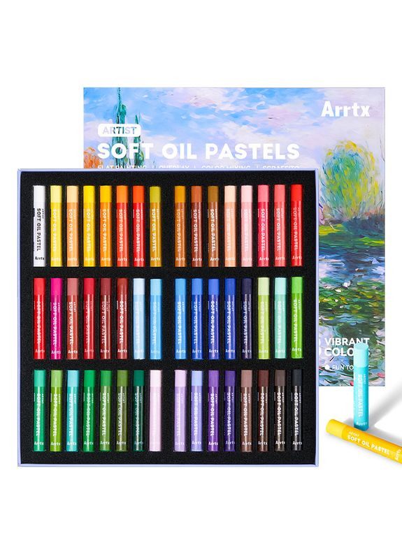 Пастель масляная AOP-S01-48 мягкая 48 цветов (LC303946) Arrtx (323098741)