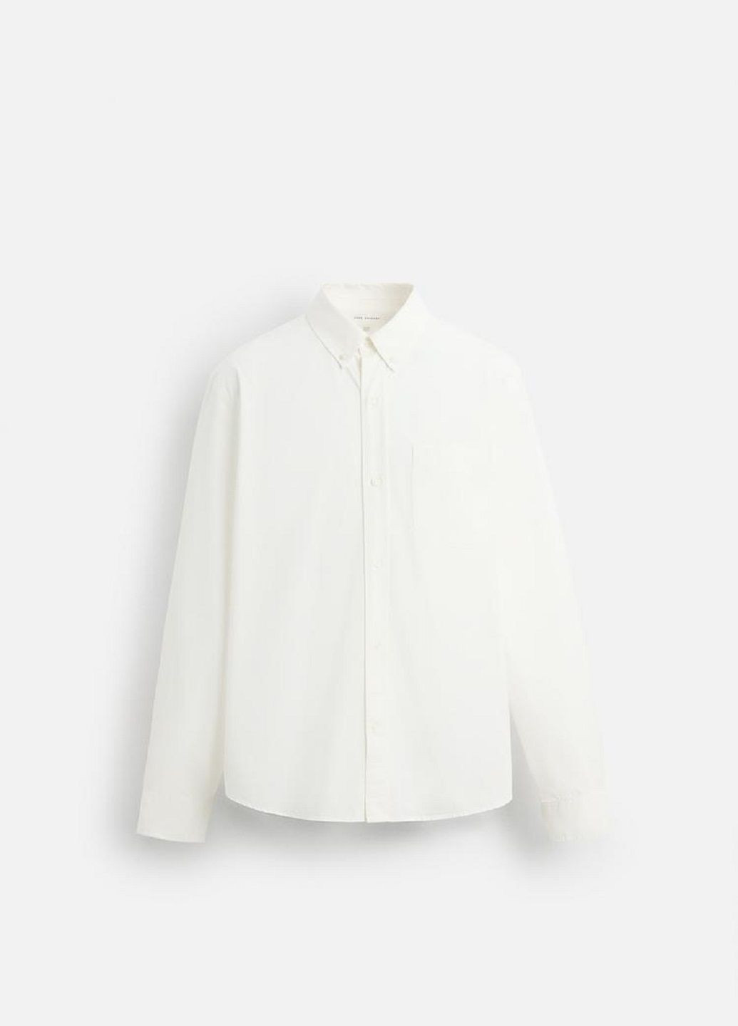 Белая рубашка однотонная Zara