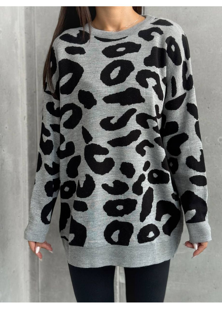 Сірий демісезонний светр — замір в описі GD/GL Модний простір