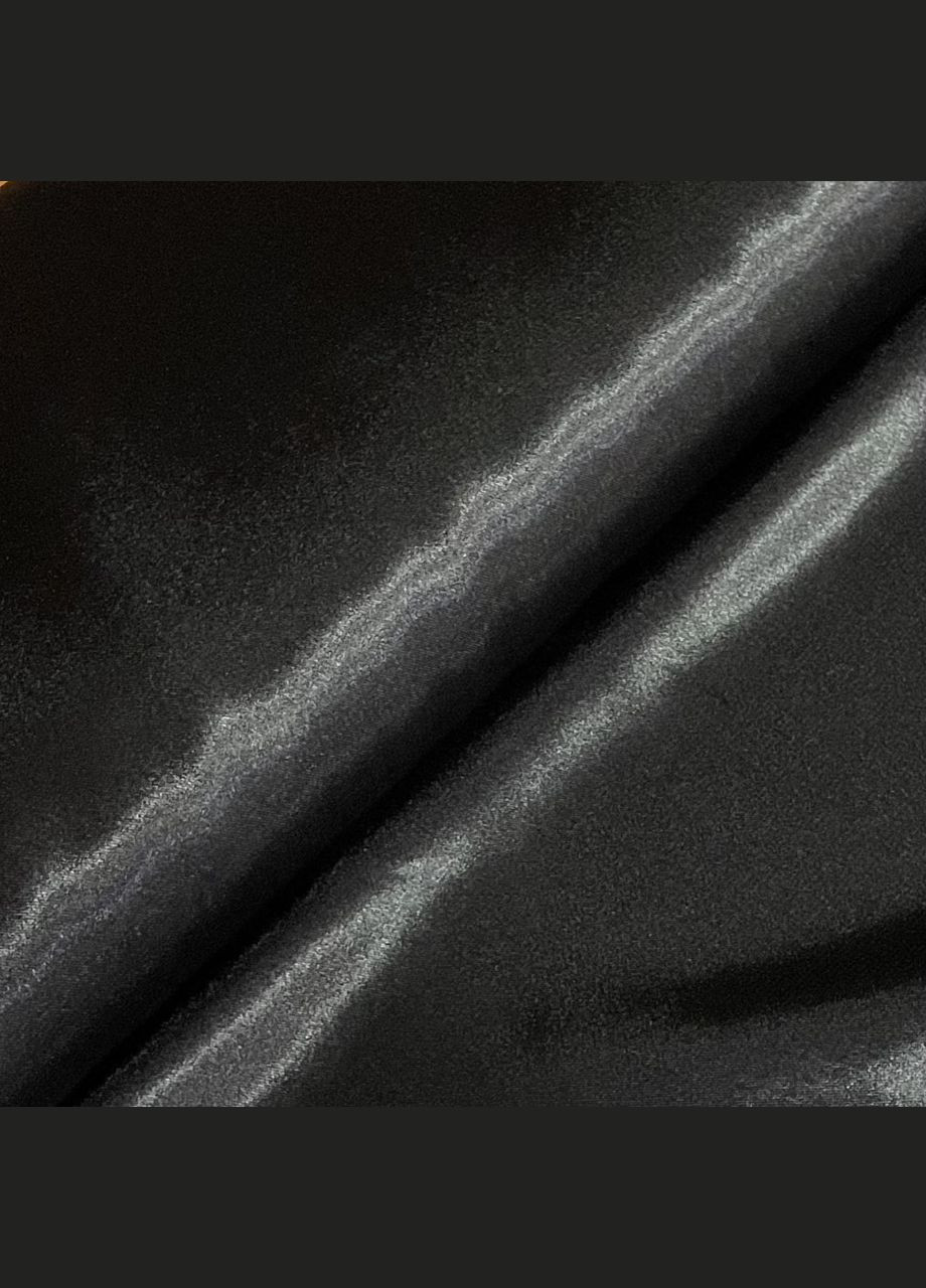 Тканина атлас креп сатин чорний пог. м. No Brand (329743827)
