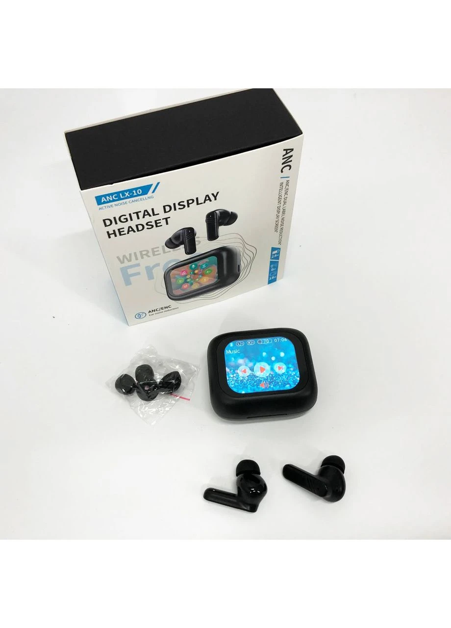Беспроводные наушники LX-10 Earbuds с LED дисплеем Bluetooth беспроводные наушники затычки. Цвет: TWS (396683983)