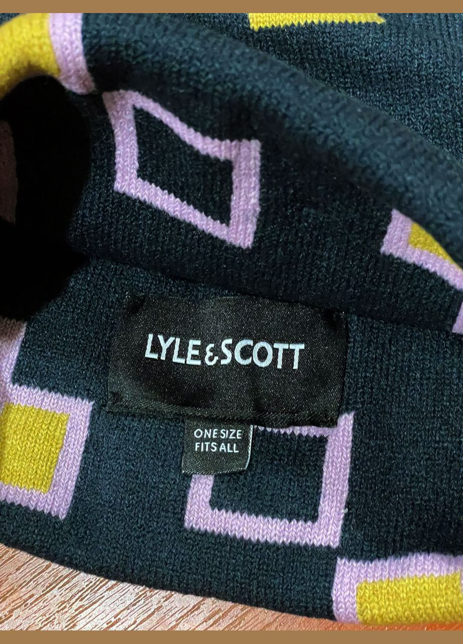 Шапка унисекс Lyle & Scott Golf Bobble Beanie Dark Navy (302802777)