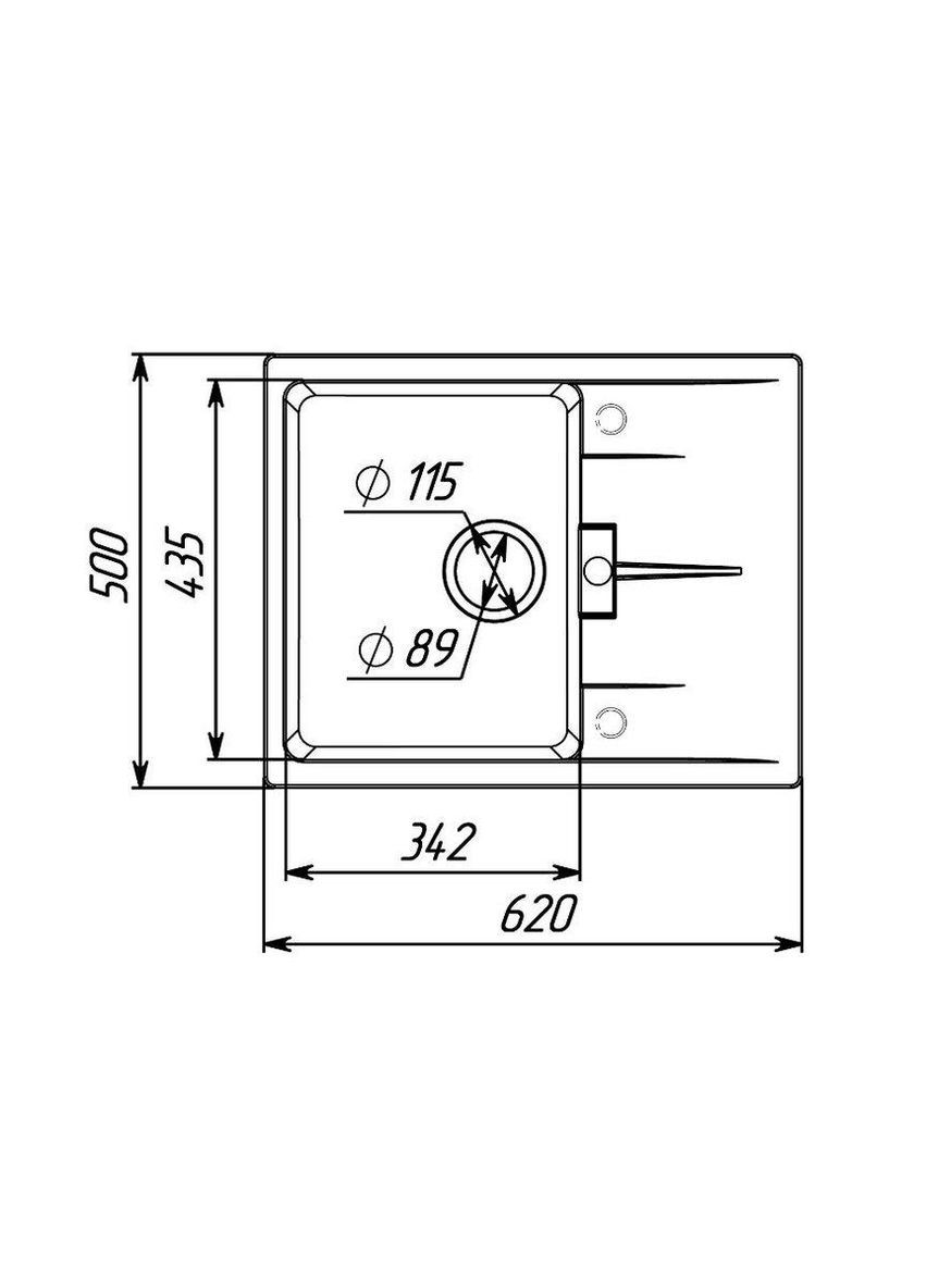 Гранитная мойка для кухни 6250 ZIRKONE матовый Сафари Platinum (342070884)