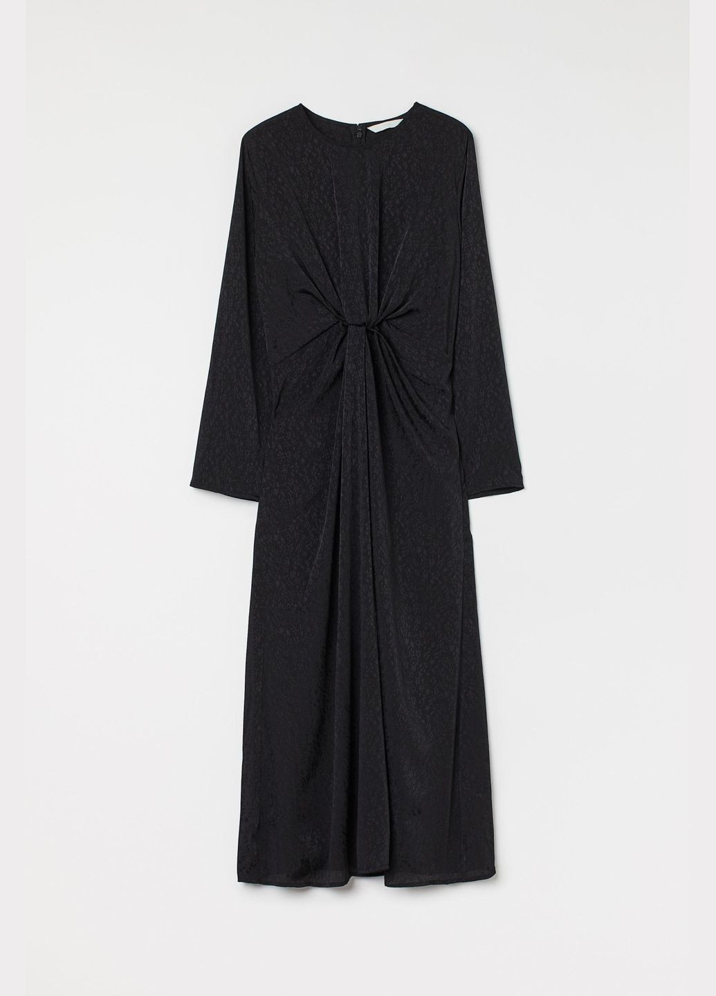 Черное платье демисезон,черный в узоры, H&M