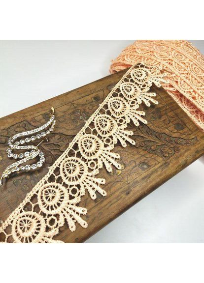 Кружевной макрамам 5 см (20 м) Цвет-персик (26-H1931-6) Plus-plus (352749882)