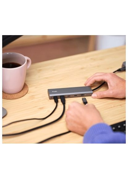Концентратор (25136_TRUST) Trust USB-C to 5xUSB-C aluminium 0.1m grey (366694587)
