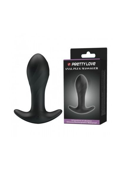 Анальная пробка - Pretty Love Anal Plug Massager Black LyBaile (322184362)