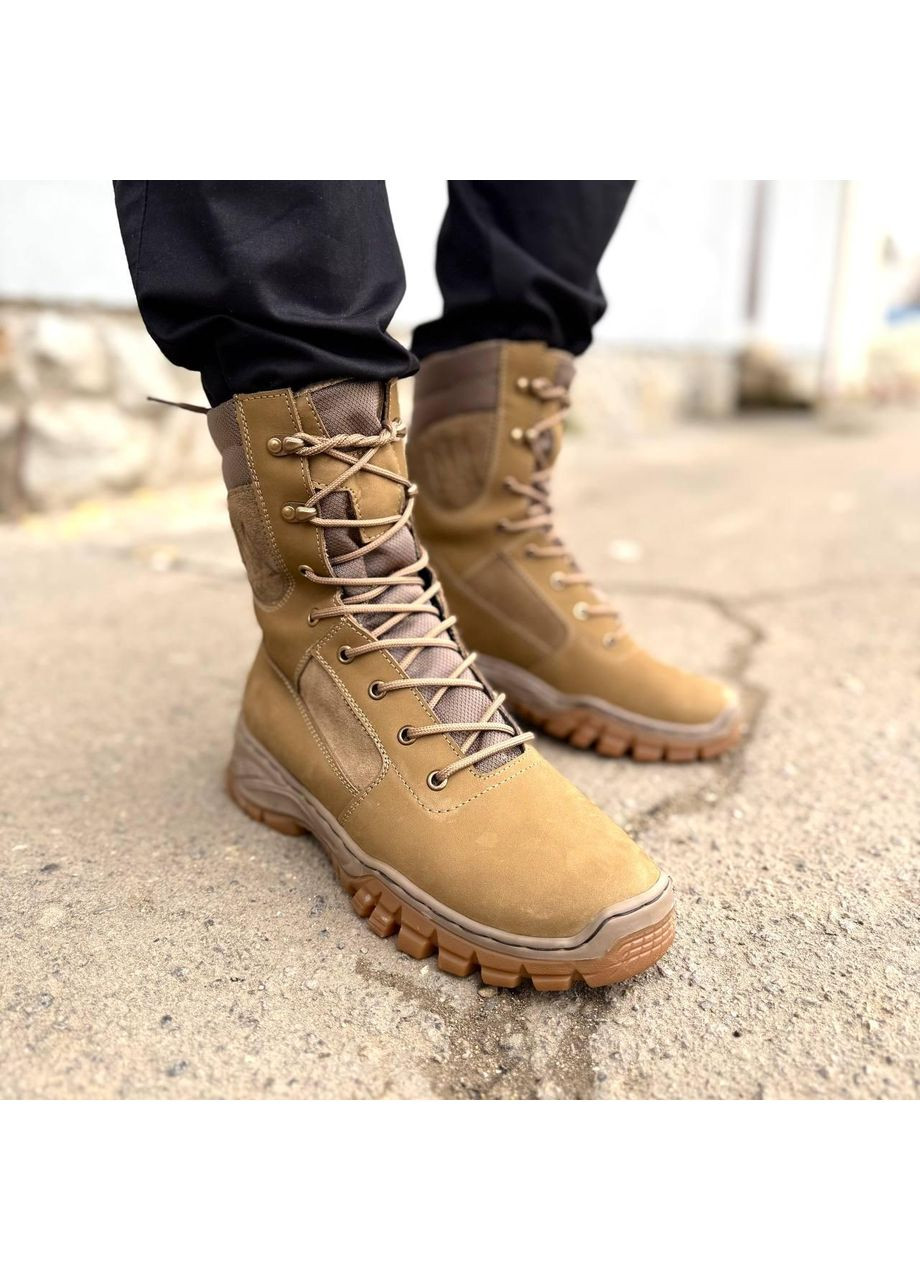Шкіряні літні Берці Жіночі Черевики Тактичні. 36-49р Койот. Посилена п'ята та носок! DSLF-2148 36 No Brand (349513272)