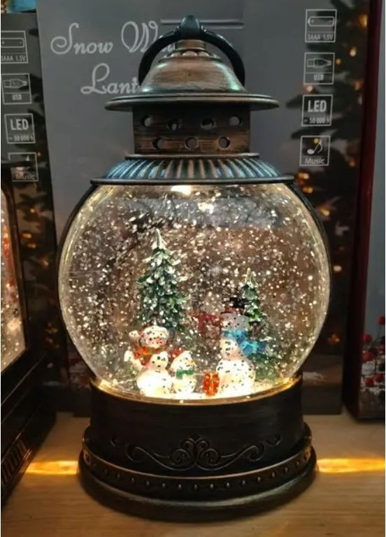 Нічник Сніговики WDL-2103C зі святковим підсвічуванням та музичним супроводом (2104618710) No Brand (362209716)