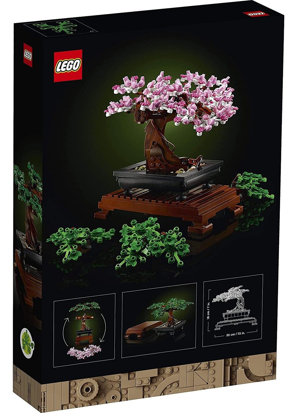 Конструктор Creator Expert Дерево бонсай 878 деталей (10281) Lego (285119811)