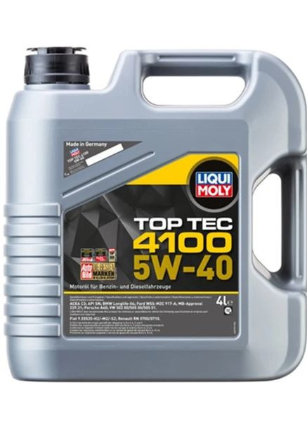 2195 Моторна олива Top Tec 4100 SAE 5W-40 Liqui Moly (360876302)