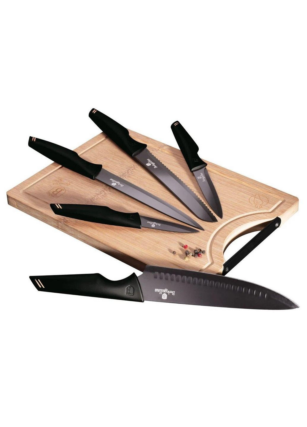 Набір ножів із 6 предметів black rose collection Berlinger Haus комбінований,