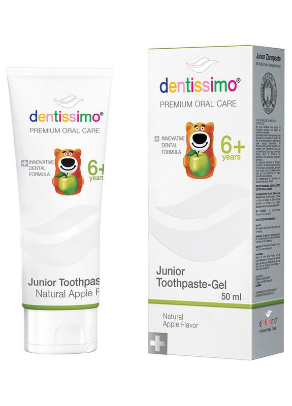Зубна паста для дітей Junior Toothpaste Apple 50ml (2-898499) Dentissimo (369795677)