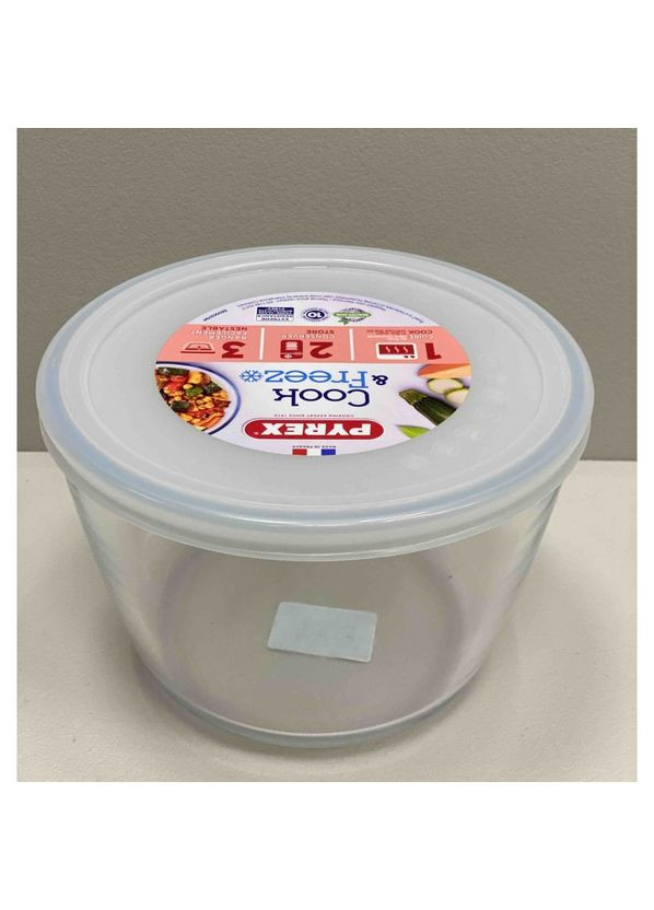 Контейнер стеклянный с пластиковой крышкой 1,6л Cook&Freez 155P001 Pyrex (323483351)