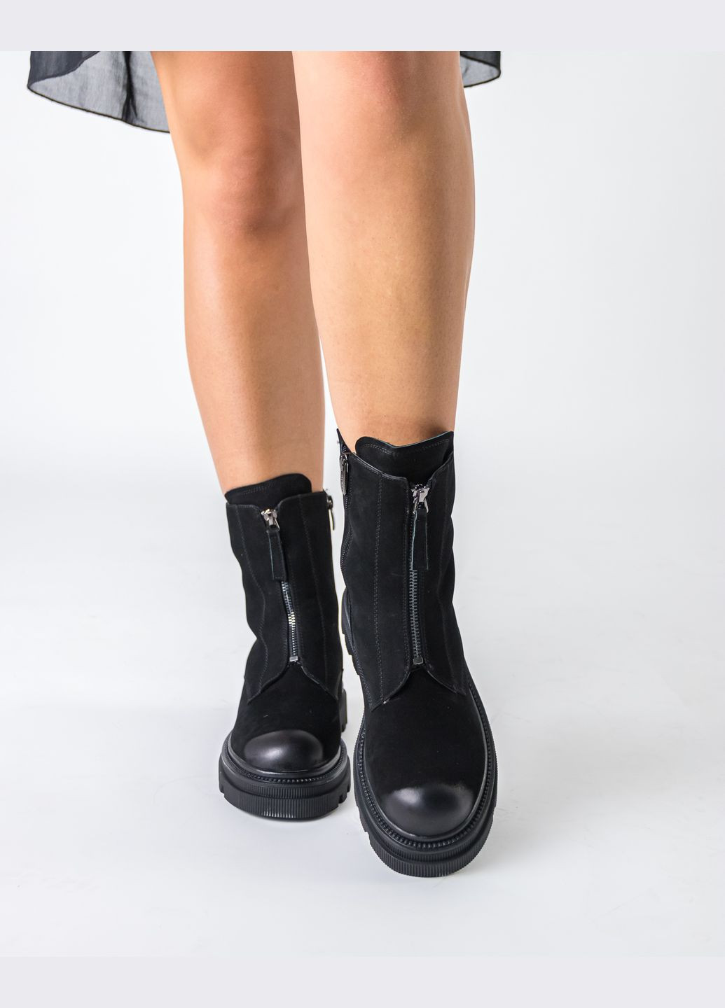 Зимние ботинки (1528ц) Polann из натуральной замши