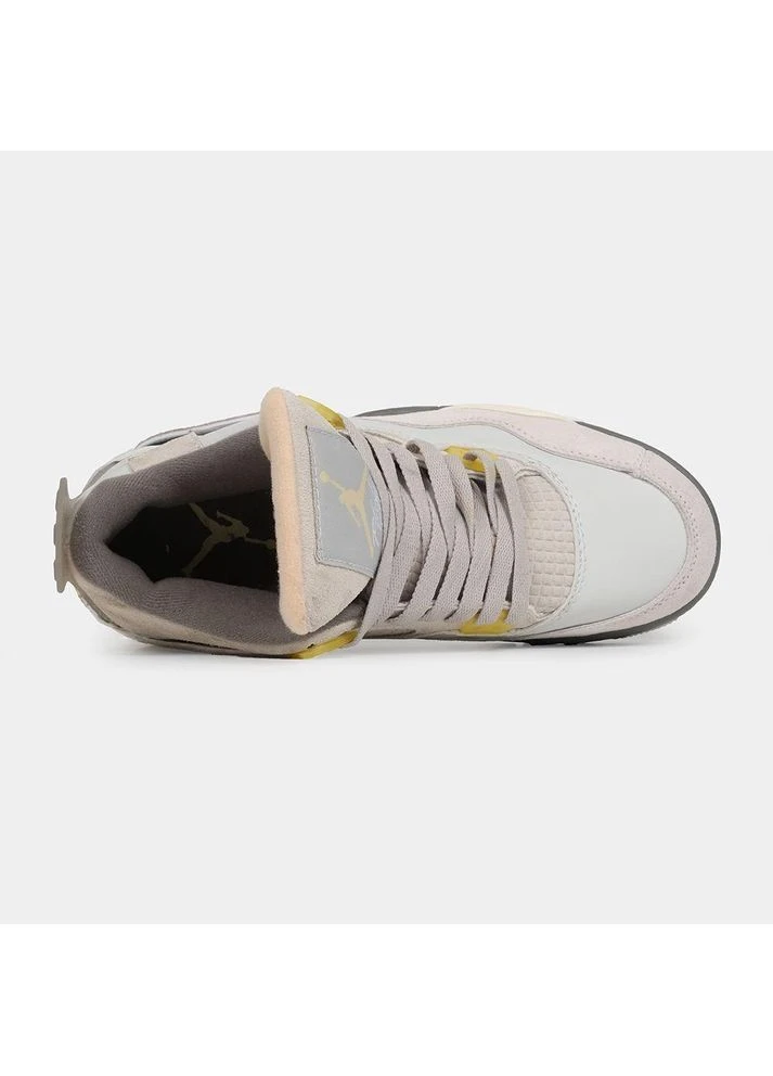 Комбіновані кросівки чоловічі nike air jordan 4 retro photon dust найк аір джордан демісезон No Brand