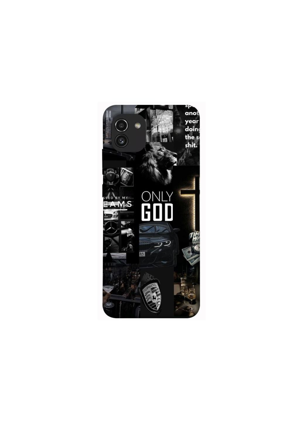 Чехол на Samsung Galaxy A03 Only God Frontalka (354181625)