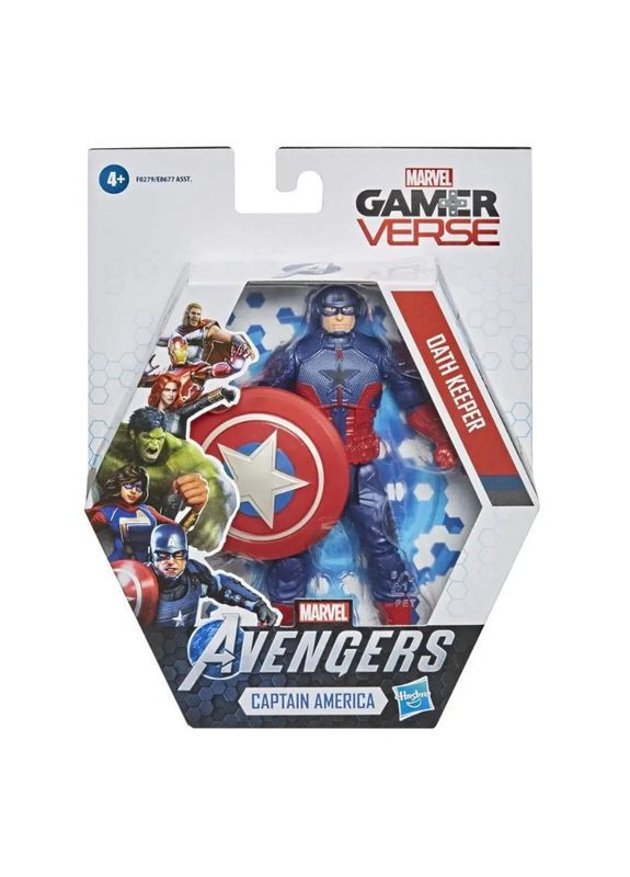 Игрушка Капитана Америки 15см Мстители Captain America, Gamerverse, Avengers Hasbro (299332034)