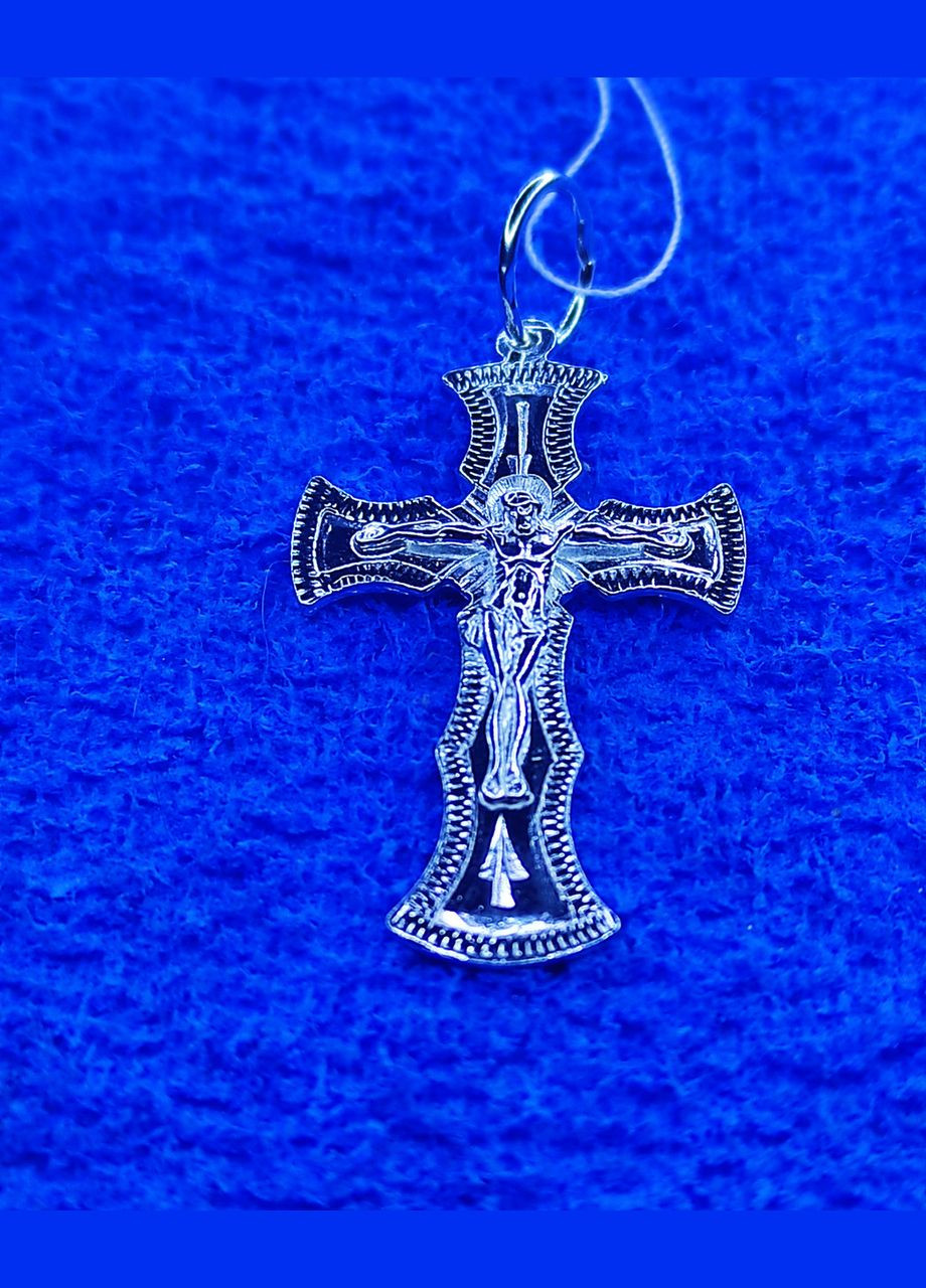 Срібний хрестик 925 проба Shiny 169 No Brand (331145336)