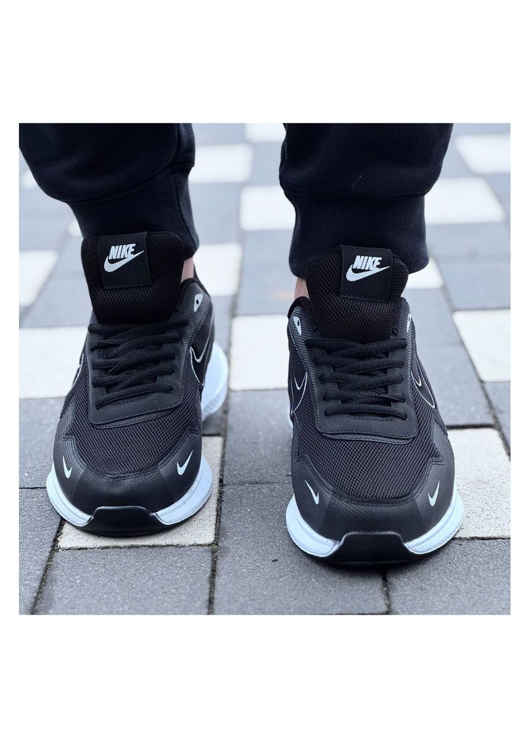 Чорні Осінні чоловічі кросівки No Brand