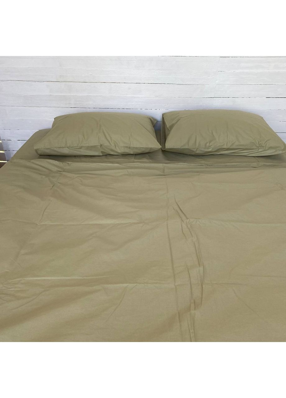 Постільна білизна Хакі ранфорс Полуторний розмір, наволочки 50/70 No Brand (364219810)