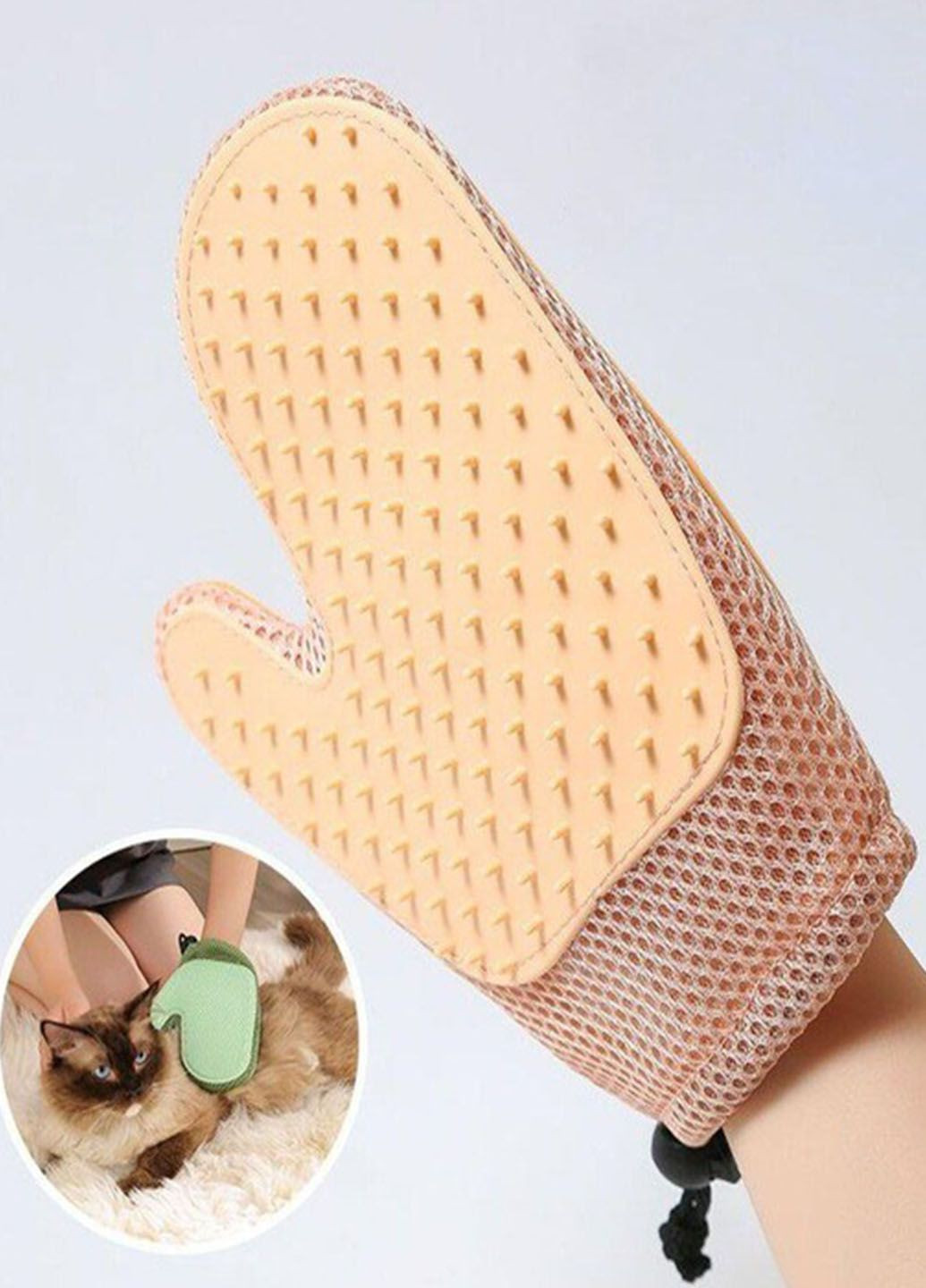 Массажная перчатка для удаления шерсти кошек и собак щетка с защитой от царапин Idea XL-147 (298834006)